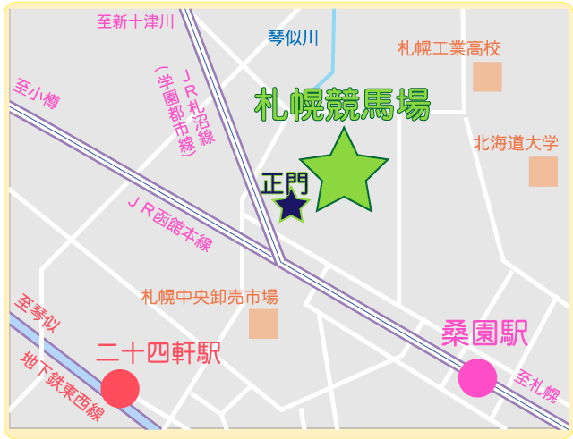 札幌競馬場の地図